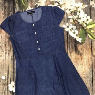 ĐẦM JEAN XOÈ TAY CON
