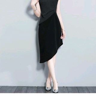 ĐẦM ÔM VẠT XÉO PHỐI SỌC