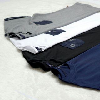 áo thun cổ tròn phối túi