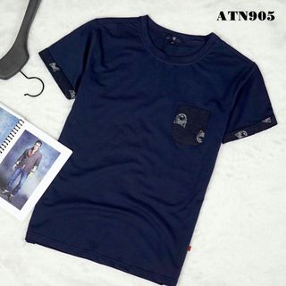 áo thun cổ tròn phối túi