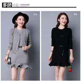 SET ÁO LEN ĐẦM ĐUÔI CÁ - không kèm bellt