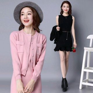 SET ÁO LEN ĐẦM ĐUÔI CÁ - không kèm bellt