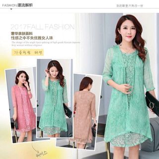 Đầm kiểu kèm khoác ngoài nhập quảng châu