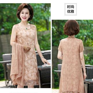 Đầm kiểu kèm khoác ngoài nhập quảng châu