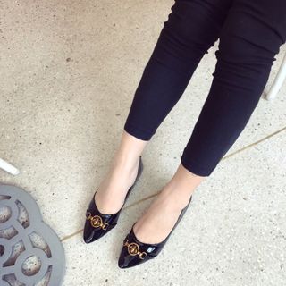 giày búp bê da mềm mang êm