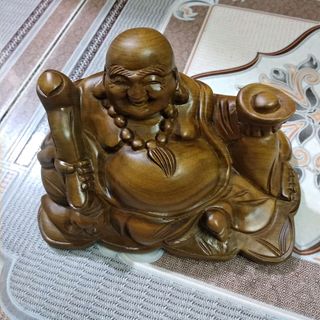 tượng phong thuỷ ông phỗng gỗ bách xanh