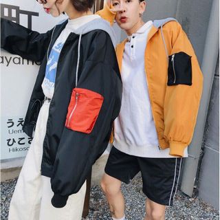 áo khoác unisex phối BoDz 2 màu hot hit