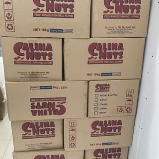 HẠNH NHÂN RANG BƠ MỸ HÀNG XÁ THÙNG 10kg