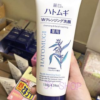 Sữa rửa mặt Hatomugi Cleansing And Facial Washing 130g Nhật Bản