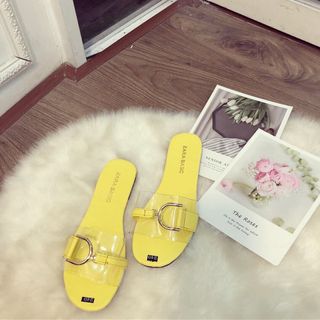 dép quai ngang phối mica