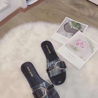 dép quai ngang phối mica