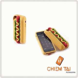 Ốp silicone hình chiếc bánh Hot dog iPhone 4 / iPhone 4S giá sỉ