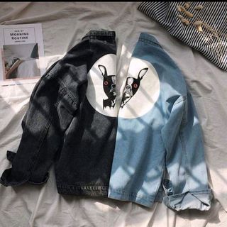 áo khoác jeans bò thời trang UniSex Nam nữ in