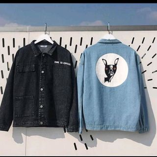 áo khoác jeans bò thời trang UniSex Nam nữ in