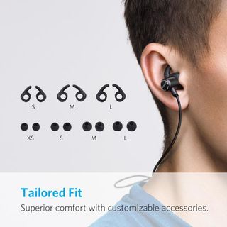Tai nghe Bluetooth Anker Slim SoundBuds Black Màu đen - Đen