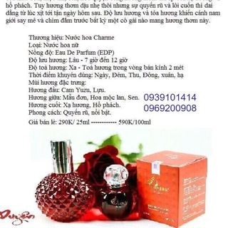 nước hoa charm sexy