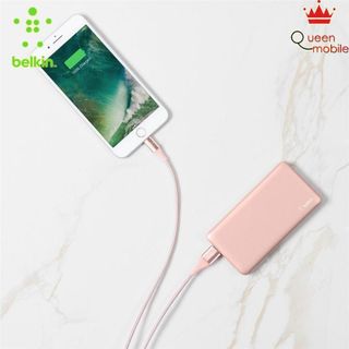 Pin sạc Mỹ Belkin cực bền mỏng nhẹ dung lượng pin lâu tiện cho di chuyển Pocket Power 5000mAh Durable Ultra Slim Portable Charger - F7U019bt giá sỉ