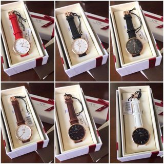 Đồng hồ DDWW dây da Ko lịch nhiều mặt