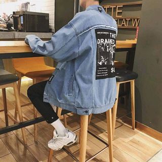 áo khoác jeans bò thời trang UniSex Nam nữ dây kéo