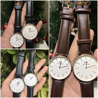 Đồng hồ DDWW dây da Ko lịch nhiều mặt