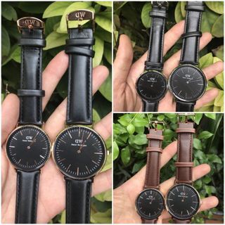 Đồng hồ DDWW dây da Ko lịch nhiều mặt