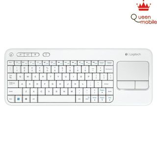 Bàn phím không dây tích hợp Touchpad Logitech K400 Plus Trắng