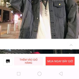 áo khoác jeans bò thời trang UniSex Nam nữ màu lông chuột