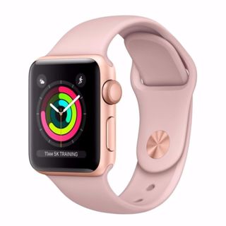 Đồng hồ thông minh Apple Watch Series 3 42mm vàng Gold Aluminum Case with Pink Sand Sport Band MQKW2 - Vàng