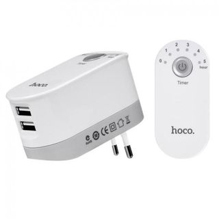 Cốc sạc hẹn giờ 2 USB Hoco C16