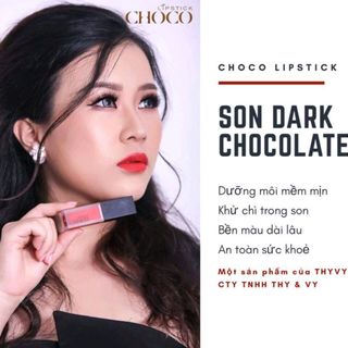 Son Choco Lipstick chocolate đen Đỏ lạnh