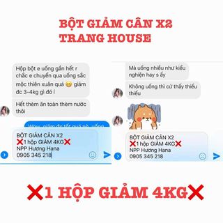 bột giảm cân Trang House
