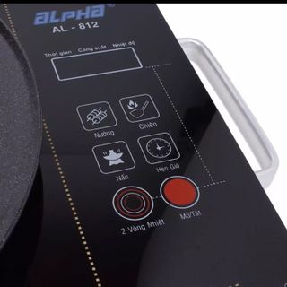 Bếp hồng ngoại Alpha Model 812 bảo hành công ty 12 tháng Liễu Kim Biên