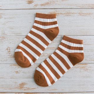 Tất nữ cổ lỡ retro kẻ Nhật Bản