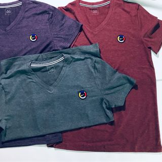 Áo Cổ Tim LoGo Nổi Vip Thun Cotton 65/35 Mịn Mát