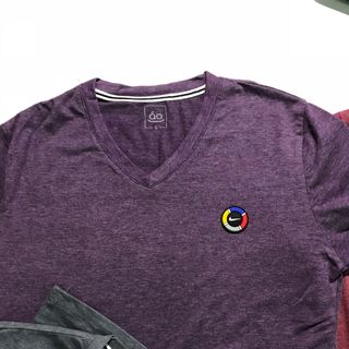 Áo Cổ Tim LoGo Nổi Vip Thun Cotton 65/35 Mịn Mát