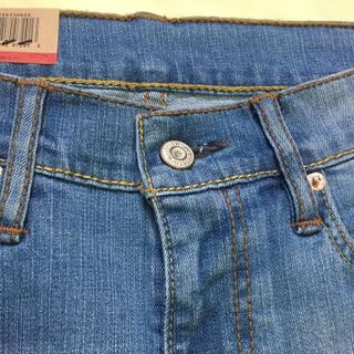 Quần jeans Lvis 514 nam trơn màu xanh dương lợt QJ0003 tôn dáng trẻ trung lịch lãm cho phái mạnh