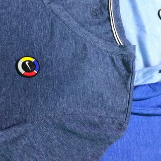 Áo Cổ Tim LoGo Nổi Vip Thun Cotton 65/35