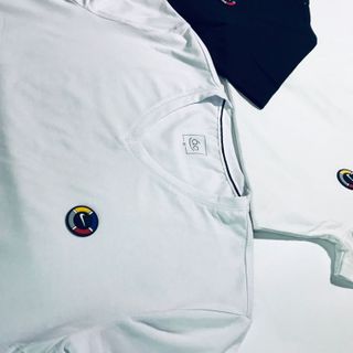 Áo Cổ Tim- Cổ Tròn LoGo Nổi Vip Thun Cotton 65/35 Mềm Mịn Mát Cực