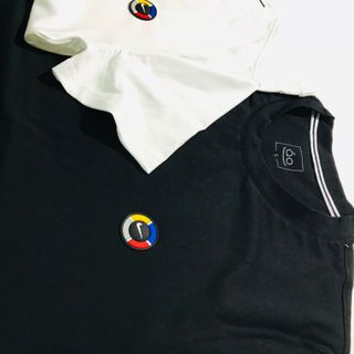 Áo Cổ Tim- Cổ Tròn LoGo Nổi Vip Thun Cotton 65/35 Mềm Mịn Mát Cực
