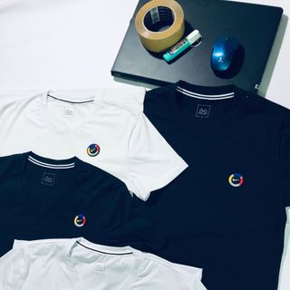 Áo Cổ Tim- Cổ Tròn LoGo Nổi Vip Thun Cotton 65/35 Mềm Mịn Mát Cực