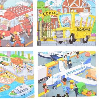 Ghép hình Puzzle tổng hợp 12-24-36-42 miếng