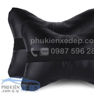 Gối tựa đầu ô tô chất liệu da