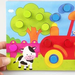 Set Bảng gắn nút học Màu sắc
