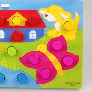 Set Bảng gắn nút học Màu sắc