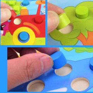 Set Bảng gắn nút học Màu sắc