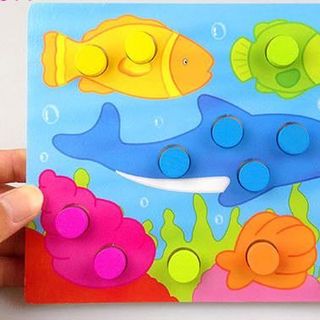Set Bảng gắn nút học Màu sắc
