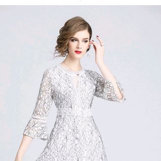 ĐẦM REN XÒE DỰ TIỆC CỔ KHOÉT