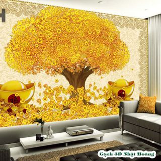 Gạch 3D ốp tường Kim Tiền mẫu KT03