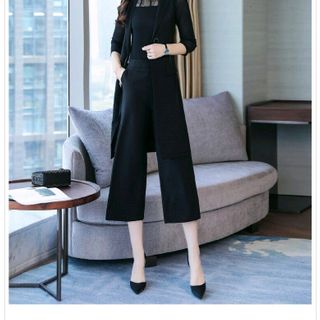 SET ÁO QUẦN ỐNG RỘNG KÈM KHOÁC SANG TRỌNG