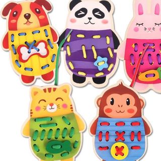 Set kết hợp ghép hình - xỏ dây